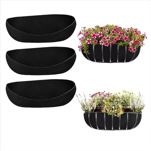 3pcs felt trough planter - 3pcs,