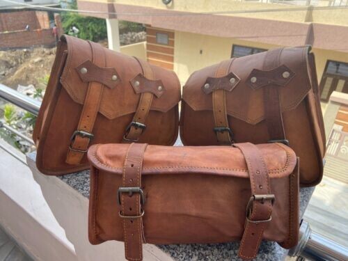 Bag leather motorcycle - leather,