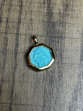 Monica Vinader 18ct Yellow Gold-Plated Vermeil Sterling-Silver Turquoise Pendant