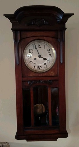 Antique german oak cased - antique,