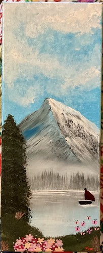 Bob ross inspired - a,