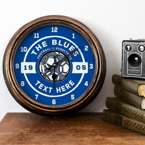 Personalised chelsea clock - chelsea,