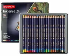 Derwent Inktense 24 Pencil Set | Pro Watercolour Pencils in Tin | Art & Craft