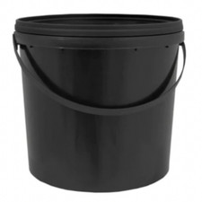 20L Black Plastic Bucket With