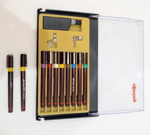 Rotring isograph drawing - drawing, pens
