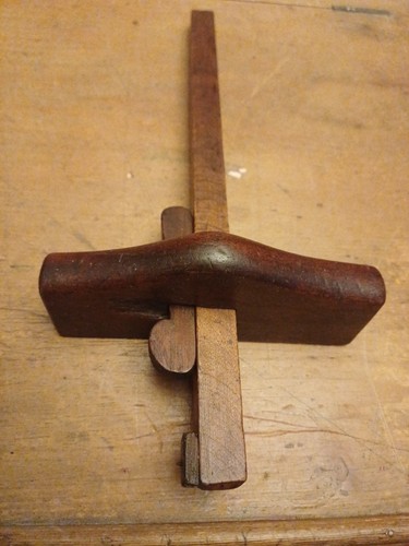 Antique wooden marking - marking, guage