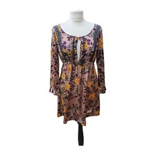 Odd Molly 100% Silk Boho Tunic Size 2 Medium (UK12-14) Floral / Lace Top Tunic  
