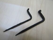 5 X Hand Forged iron Rustic Blacksmith kitchen beam dresser NAIL IN L HOOK