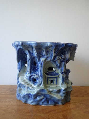 Chinese blue and white temple