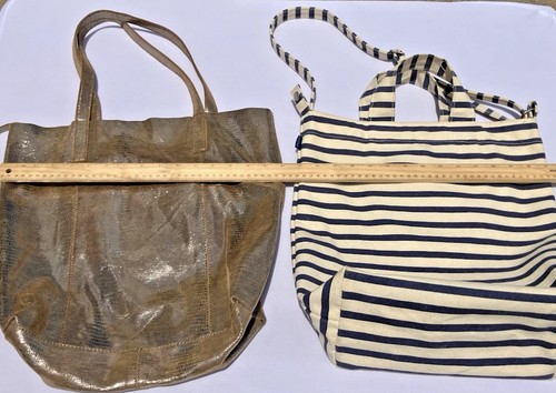 Baggu and anthropologie suede - and,