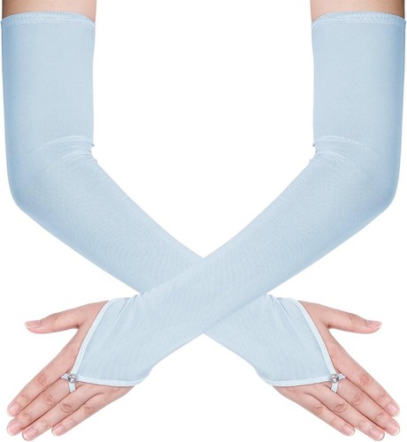 Women long fingerless sheer - long,