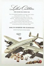 Advertising Poster Lockheed Constellation