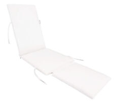 Made in USA Sunbrella Steamer Chair Replacement Cushion Pad (Canvas White)