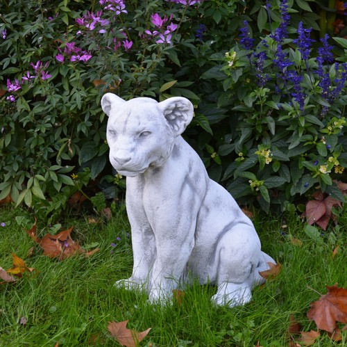 Lioness lion stone - lion, figure