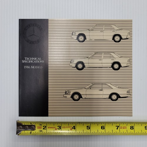1986 mercedes benz - mercedes-benz, technical