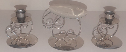 Tin unity candle - tin,