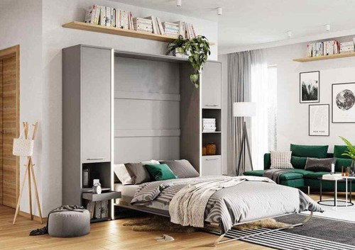 Modern vertical wall bed - wall,