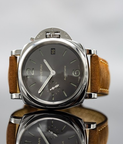 Panerai luminor due 38mm grey - due,