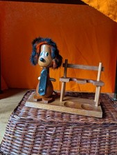 teak danish gonk pen/cigar holder unique 1960s mid century desk organiser gift