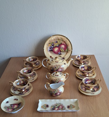 Aynsley vtg orchard gold - vtg,