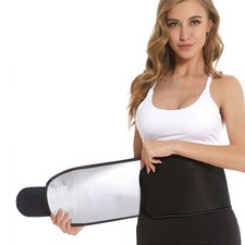 Men Women Waist Trimmer Weight Loss Sauna Trainer Wrap Belt Sweat Stomach Shaper