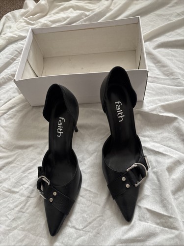 Faith shoes black leather - black,