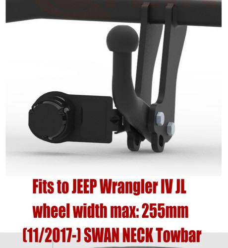Swan neck tow bar - bar, for