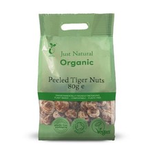 Just Natural Organic Organic Tiger Nuts Raw - Peeled 80g - 2 Pack