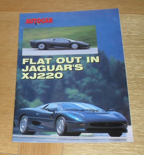 Jaguar xj220 autocar reprint - xj220,