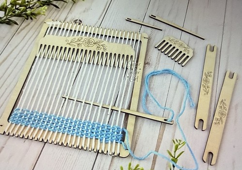 Handmade wooden weaving loom - wooden,