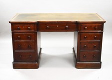 Victorian Mahogany Pedestal Desk