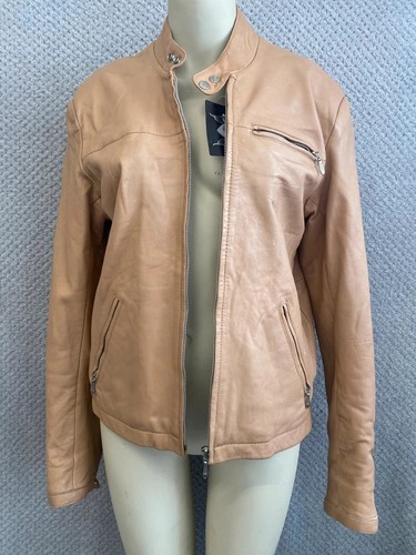 Real leather vintage bomber