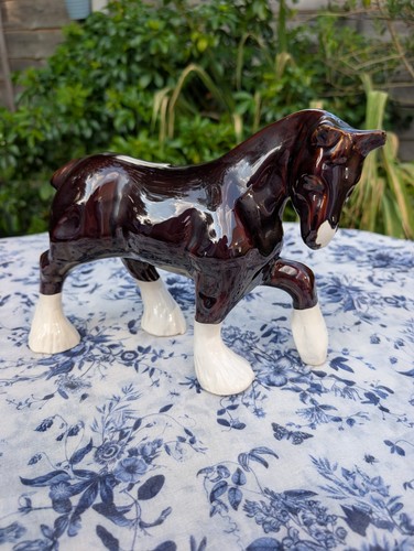 Beautiful vintage shire horse - vintage,