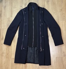 Navy Blue Zara pea coat size