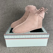 Ted Baker Ashley Suede Ankle Boot Slippers Womens UK 7 EU 40 Pink Gift Set £55RP
