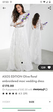 BNWT Beautiful ASOS Edition Wedding Dress Size 12