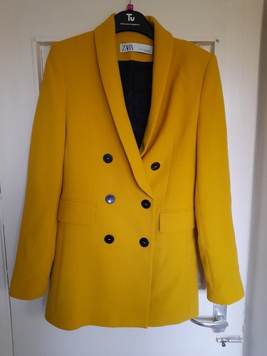 Zara woman yellow blazer - yellow,