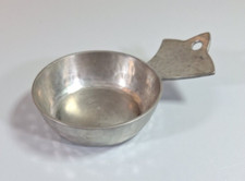 Hammered Pewter Wine Taster Etain-Fin Vintage Canada Paul Simard Christmas Gift