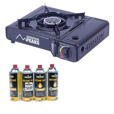 Portable Camping Gas Stove Single Burner Cooker BBQ Outdoor Butane Gas 2/4/8/12