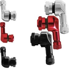 2 Pcs CNC Motorcycle 90 Degree Angle Wheel Tire Stem Tubeless Valve Aluminium