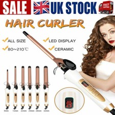 9-32MM Professional Ceramic Hair Curler LED Curling Wand Salon Tongs Styler Tool