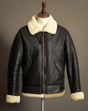 Vintage B3 Bomber Sheepskin Shearling Flying Jacket USAAF