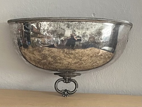 Silver plated wall pocket - wall,