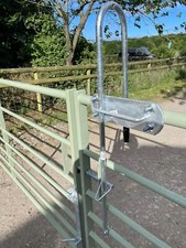 Gate latch for metal gates farm gate field gate bow handle horses