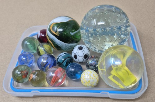 Unusual vintage marbles - unusual, of