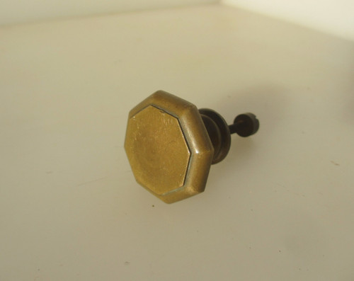 Vintage brass cabinet knob - brass,