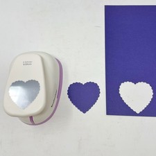 Recollections 2 3/4" 6.99cm Scalloped Heart Paper Punch Scrapbooking