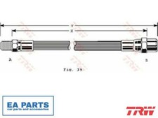 Brake hose for mercedes benz - hose, mercedes-benz