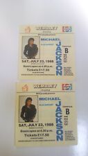 MICHAEL JACKSON 1988  BAD 23RD JULY CONCERT TOUR 2 TICKETS  WEMBLEY STADIUM UK