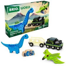 Brio World 36096 Dinosaur Battery Powered Train Playset
